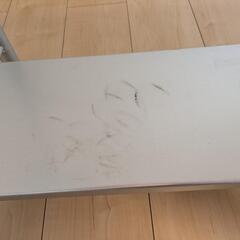 ガラス天板 パソコンテーブルの画像