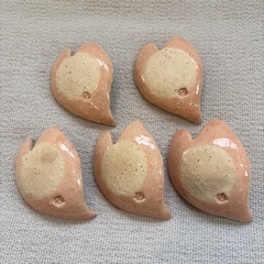 花びら型陶器　小皿　サクラ型の画像