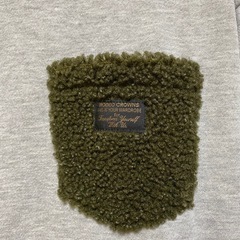 ロデオクラウンズ　トレーナー　グレー✖️カーキ　モフモフの画像