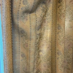 長さ(丈)144センチ　ピンクカーテンと白レースカーテンのセットの画像