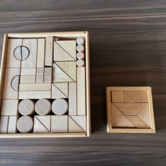 木製知育ブロックセットの画像