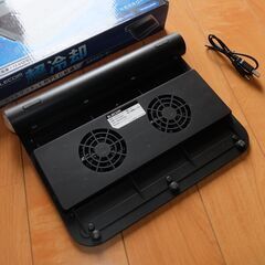 ELECOM エレコム 超冷却 ネットブック UMPC 冷え冷えクーラー ファン SX-CL09SSV 冷却台 小型ノートPCの画像