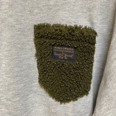 ロデオクラウンズ　トレーナー　グレー✖️カーキ　モフモフ　の画像