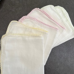 【美品】ベビー用ガーゼハンカチ12枚の画像