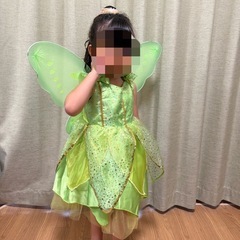 ティンカーベル風コスチューム(羽なし)100の画像