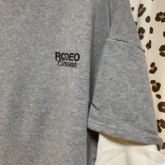 ロデオクラウンズ　レイヤード　　グレー✖️ホワイトの画像