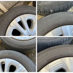 プリウス50系 15インチ 5穴 純正アルミホイール 6.5J 100 40 & ダンロップ エナセーブ EC300 夏タイヤ 195/65R15 4本セットの画像