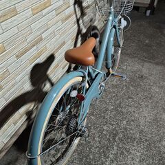 中古自転車 6段変速 22インチ子供車 LEDダイナモ 軽整備済み 防犯登録対応 町田市 相模原市 MM913の画像