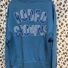 ロデオクラウンズ　トレーナー　バクプリデニム　ブルー系？の画像
