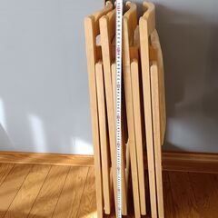 木製折りたたみチェアー 　4脚セットの画像