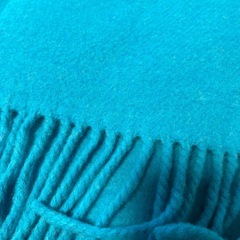 ロンハーマンターコイズブルーのマフラーの画像