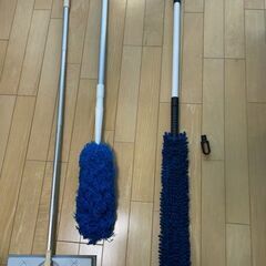 掃除用品　ファイバーモップ　フローリングモップ　３点セットの画像