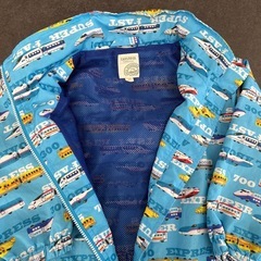 【美品】新幹線柄薄手ジャンパー97cmの画像