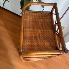 籐のチェスト4段の画像