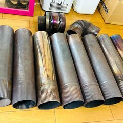 薪ストーブセット 煙突オマケ♪ホンマ製作所 ステンレス時計型 キャンプに お庭に アウトドアに♪の画像