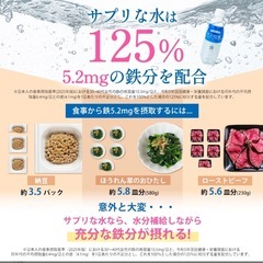 サプリな水　鉄分　ミネラル　3990円　500ml 24本　の画像