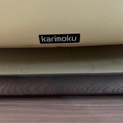 【引取歓迎】KARIMOKU製 本革ソファ 高級感あるワイドサイズの画像