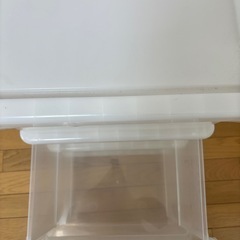 3段ボックス　クリア　プラスチック　収納の画像