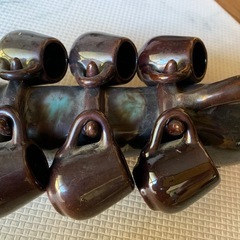 陶器　　犬の置物の画像