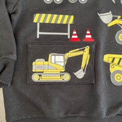 西松屋はたらく車トレーナー100cmの画像