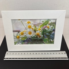 白のフォトフレーム　の画像