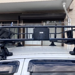 ルーフラック一式　トヨタ　ウィッシュ装着品　スクエアルーフバー　K726 CURTルーフラックの画像