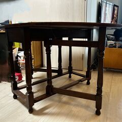 アンティークバタフライテーブルの画像