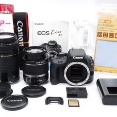 ☘️スマホ転送⭐️Canon  Kiss X7 おまけレンズつき　初心者/本格撮影/すぐ使える/おまけ多数！ ◆標準レンズつき！おまけ望遠レンズつき！初心者にオススメ！発送も可！の画像