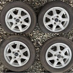 スタッドレスタイヤ　アルミホイール付き　155/65R13　13インチ　軽自動車にの画像