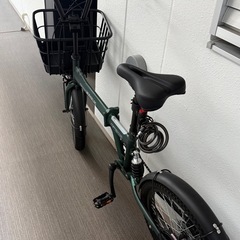 折りたたみ自転車　※カゴ・カバー付きの画像