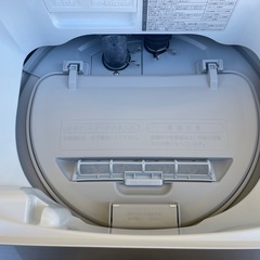 【リサイクルサービス八光】2022年製　シャープ　縦型洗濯乾燥機 ゴールド系 ES-T5FBK-N [洗濯5.5kg /乾燥3.5kg /ヒーター乾燥 /上開き]の画像