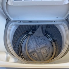 【リサイクルサービス八光】2022年製　シャープ　縦型洗濯乾燥機 ゴールド系 ES-T5FBK-N [洗濯5.5kg /乾燥3.5kg /ヒーター乾燥 /上開き]の画像