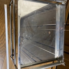 ✨ステンレス製ラック 台所用収納台（半ジャンク／約45×30×30cm）の画像