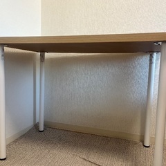 【無料】IKEA LINNMON（リンモン）/ ADILS（オディリス）デスク ホワイトステインオーク調/ホワイト　100×60cmの画像