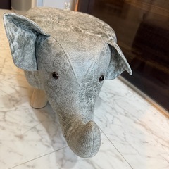 ぞうさん スツール／オットマン（子ども用・インテリア）の画像