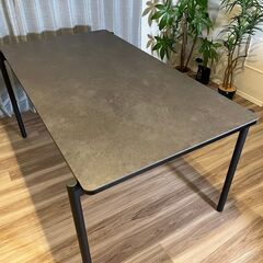 【美品】定価15.8万円セラミックダイニングテーブル #115977幅150cm×奥行80cm×高さ72cmの画像