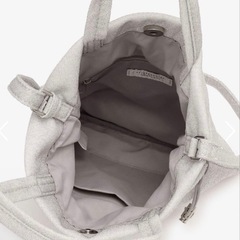 ラメショルダーバッグ シルバーの画像