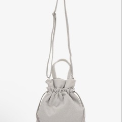 ラメショルダーバッグ シルバーの画像