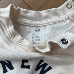H&M トレーナー上下セット　75〜80cmくらいの画像