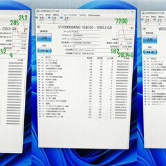 i7-8700/ssdm.2-256/hdd1tb+500gb/16gb/win11中古の画像