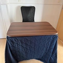 こたつ　テーブル　3点セットの画像
