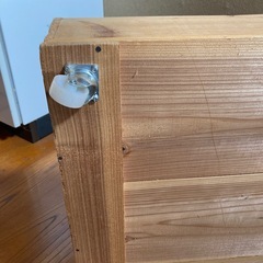 DYIしたベッド下収納キャスター付の画像