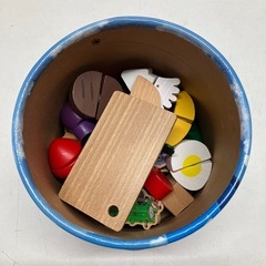 石2511-716 カワダ　きかんしゃトーマスバケットつみき　プレイシート以外全て揃っています　キズ汚れ有りの画像