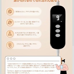 ホットマット 電気座布団 省エネ 丸洗い可 PSE認証済み 45*90cmの画像
