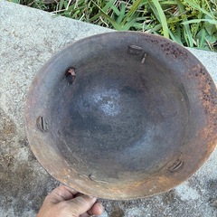 旧日本軍鉄カブトの画像