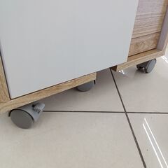 ★リユースのサカイ日立店★HJ8440  キャスター付き収納 ベージュ H46.5×D46×W40.5 クリーニング済み の画像