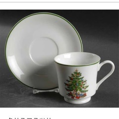 クリスマス　お皿　コップの画像