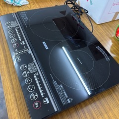 【ほぼ未使用】山善2口　IHコンロの画像