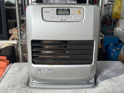 コロナ　石油ファンヒーター　石油ストーブ　５．０Ｌタンク　２０１８年製　シルバー　ＦＨ－Ｇ３２１７Ｙ