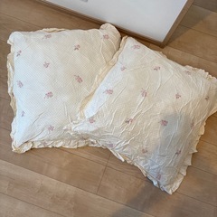 引き渡し予定者決定【本日限定あげます】ニトリ　ジャンボクッション　2個セット　(カバー付き)の画像